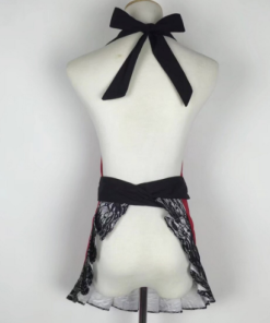 Tablier dentelle noir
