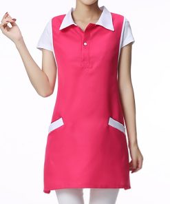 tablier-estheticienne-couleur-rose-fonce