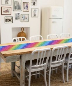 Chemin de table arc-en-ciel