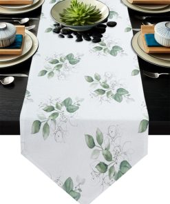 Chemin de table feuille