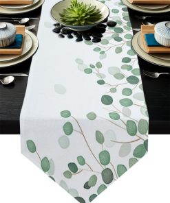 Chemin de table feuille