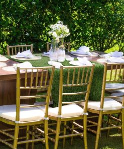 Chemin de table herbe