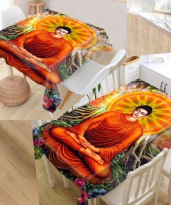 nappe_indienne_avec_aura_orange_et_arbre
