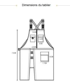 Tablier de travail femme